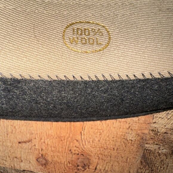 Country Gentleman Men's Size M 100% Wool Hat  Fedora  Dark Gray - Picture 6 of 7